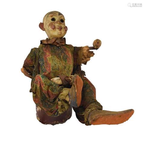 Early 20th Century laughing clown automaton