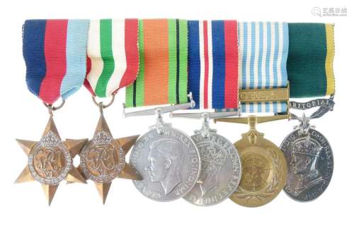 British medal group to include George VI Territorial Efficie...