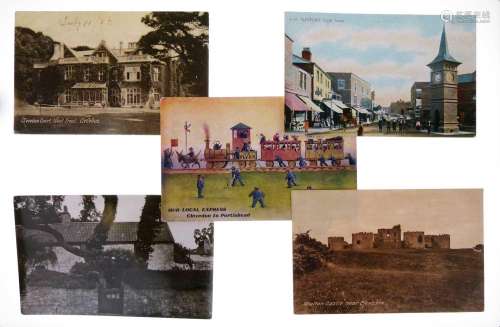 Two albums of postcards - Clevedon