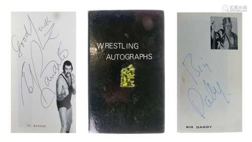 Two books of wrestling autographs