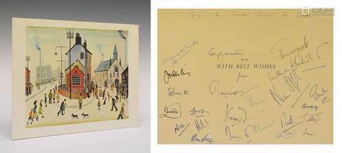 Conservative Shadow Cabinet, 1976 - Signed Christmas card