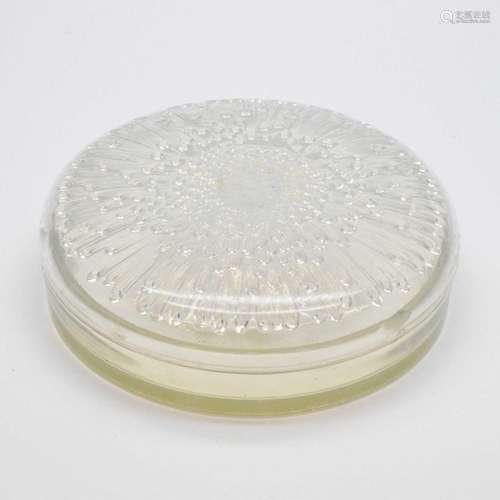 Lalique powder bowl, Tokio pattern No.50