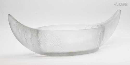 Rene Lalique (1860-1945) - Acanthus frosted glass jardiniere