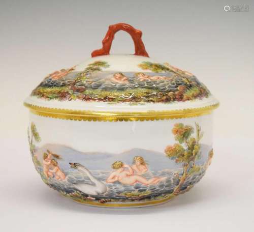 19th Century Meissen bowl and cover