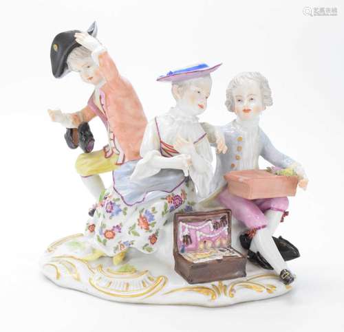 Ludwigsburg porcelain figural group