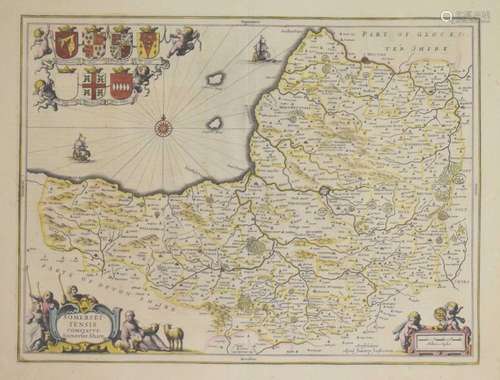 Attributed to Jansson, Jan (Dutch, 1588-1664) - Map of Somer...