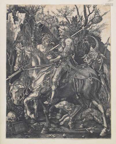 After Albrecht Durer, (1471-1528) - Knight, Death and the De...