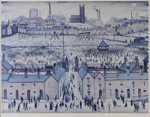 After Laurence Stephen Lowry, (1887-1976) - Signed print - B...