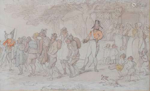 After Thomas Rowlandson (1756-1827) - Watercolour - The Recr...