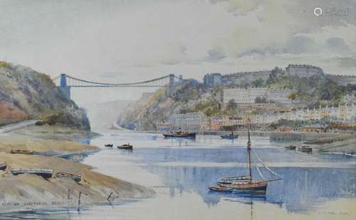 Arthur C. Fare RWA (1876-1959) - Watercolour - Clifton Suspe...