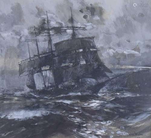 Charles Edward Dixon (1905 - 1985) - Watercolour - Sailing v...