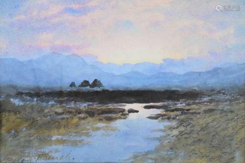 William Percy French (1854-1920) - Watercolour - Irish lands...