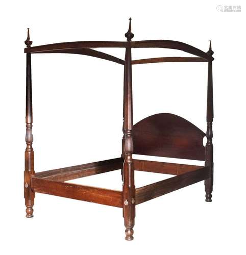 Mahogany four-poster bed