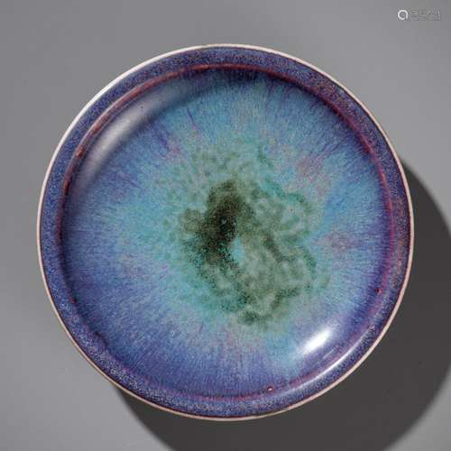 A JUN-TYPE FLAMBÉ-GLAZED DISH, CHINA, 18TH CENTURY