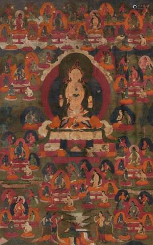 A THANGKA OF SHERAB CHAMMA, TIBET, 18TH CENTURY