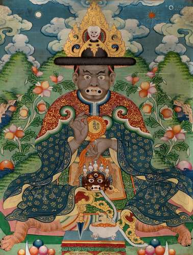 A THANGKA OF RA LOTSAWA DORJE DRAG, MONGOLIA, 19TH TO EARLY ...