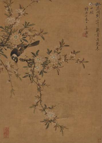 ‘BIRD AND FLOWERS ON A SPRING DAY’, BY CHUN TAO, QING DYNAST...