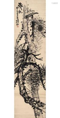 ‘PINE TREES’, BY SUN SONG (1882-1962), DATED 1924