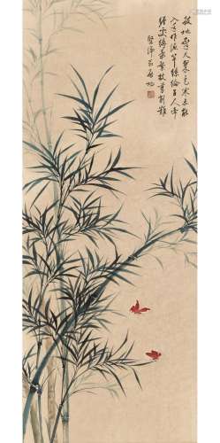 ‘BAMBOO AND BUTTERFLIES’, BY QI GONG (1912-2005)