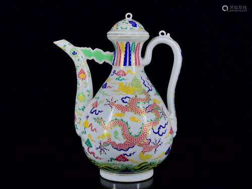 Colorful paint dragon pot of 30/23.3560061008