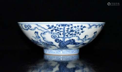 7.3 x20cm 2800 stories of blue and white bowl