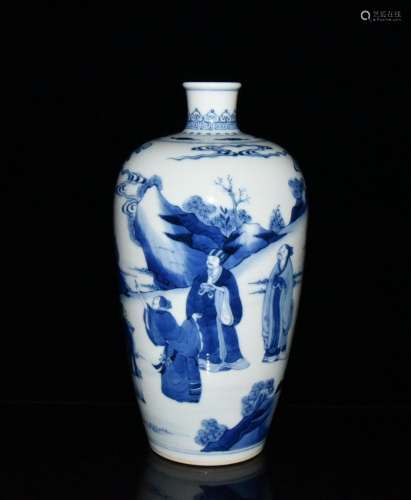 Stories of blue and white plum bottle 27.5 x13.5 2400 cm