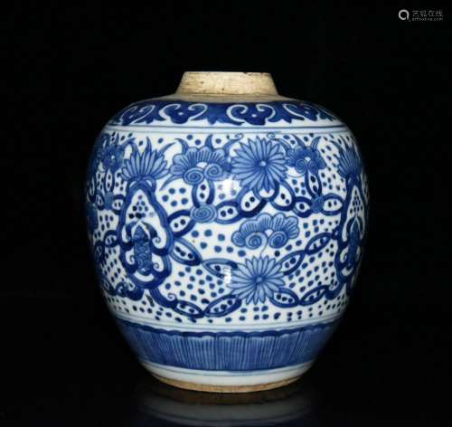 Blue and white flower pot 14.8 ✘ 13 cm500 around branches