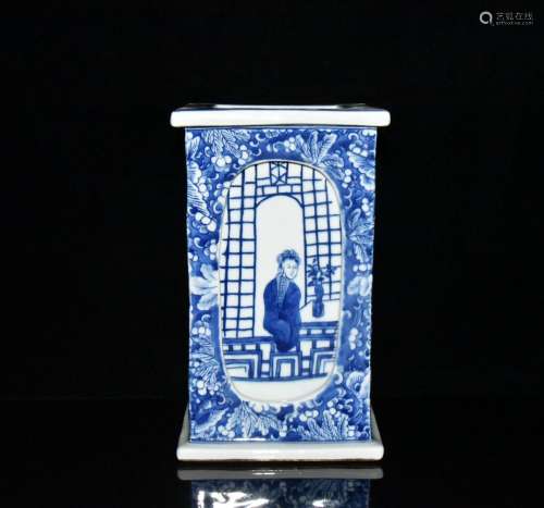 23.5 x14cm 900 stories of blue and white window side brush p...