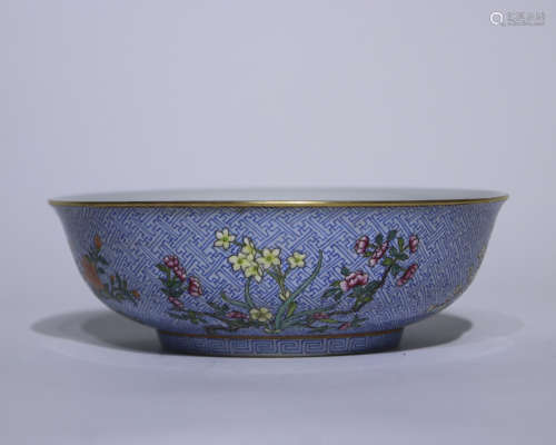 A famille-rose 'floral' bowl