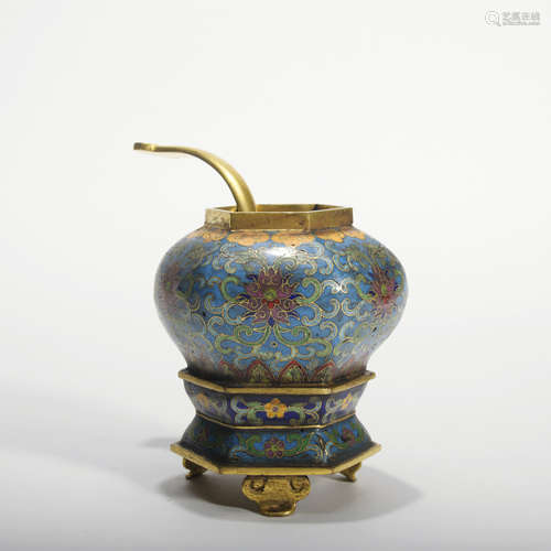 A Cloisonne enamel washer