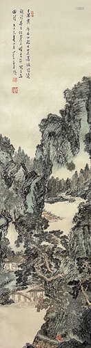 溥儒 山水 立轴 纸本