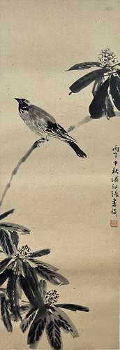 张书旂 花鸟 立轴 纸本
