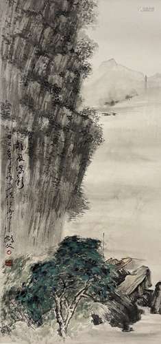 高剑父 山水 立轴 纸本