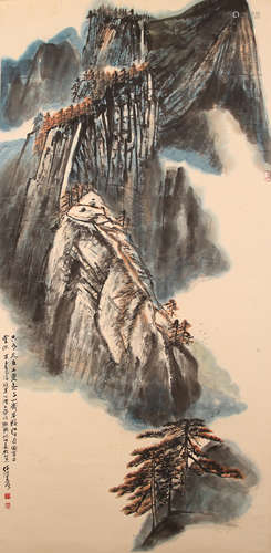 何海霞 山水 纸本设色立轴