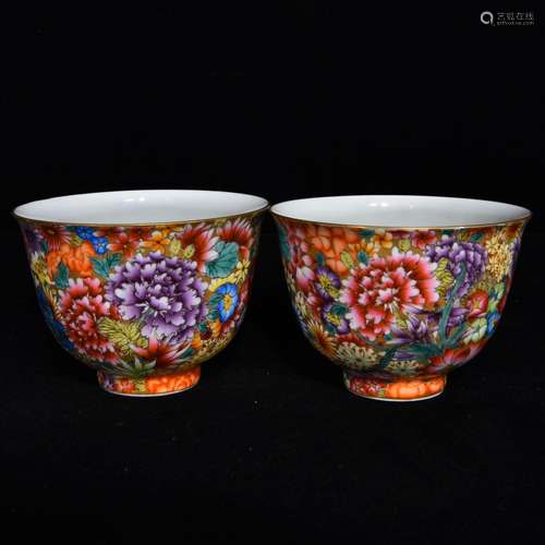 Enamel color pattern glass, 6 x 8.5