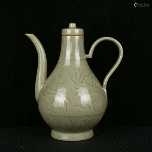 The kiln and the secret color 秞 peony flower grain ewer car...