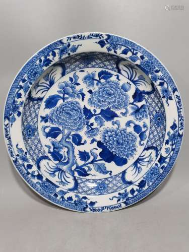 Painters first-class blue tie pattern plate