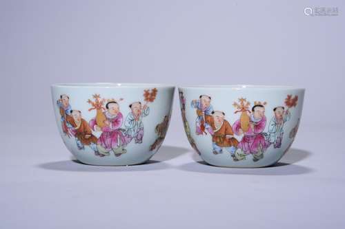 Pastel baby play figure cup a pair of characters, 4.8 cm, di...