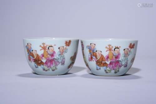 Pastel baby play figure cup a pair of characters, 4.8 cm, di...