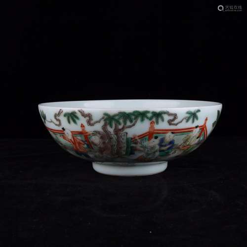 Colorful YingXiWen bowl specifications 21 * 8 cm3000