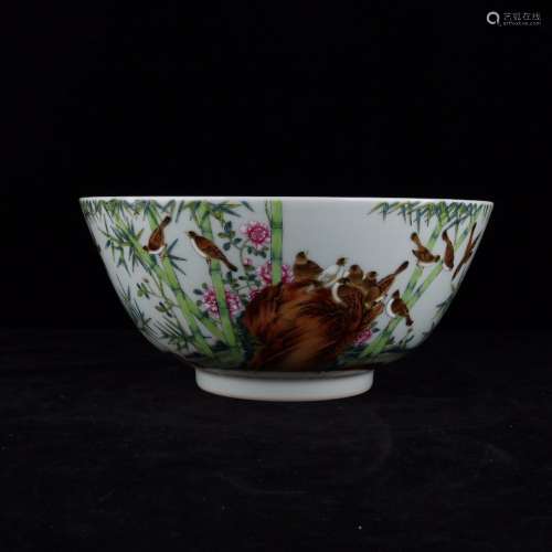 Powder enamel green-splashed bowls22 * 10 cm7800