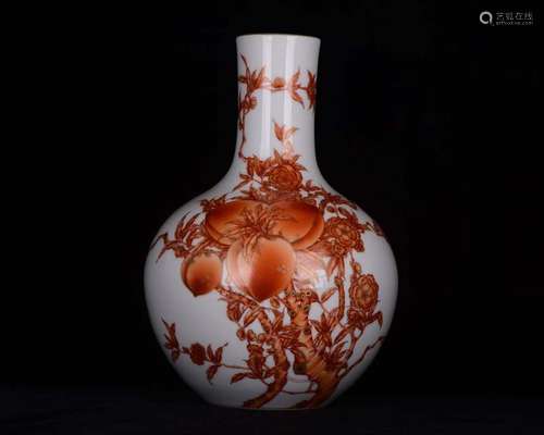 Kiln alum to trace the red color of gold wufu 9 f peach peac...