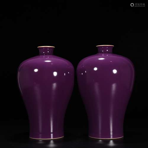 In tomato skin purple glaze mei bottles 32 * 20 cm2400