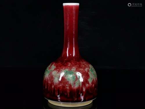 Beauty drunken cowpea red glaze bell statue of 17.5/10.09900...