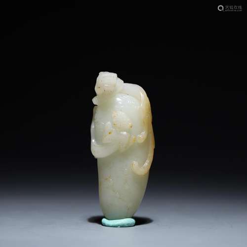 Hetian jade, paperweight 3.7 cm long and 8.8 cm wide 2.7 cm ...