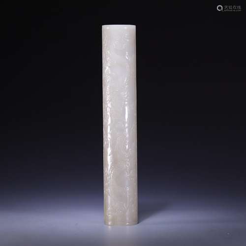 , hetian jade dragon grain arm shelf, size: 23.3 * * * * 4.0...