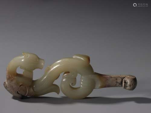 Hetian jade dragon generation tickSize, 13 * 5 cm