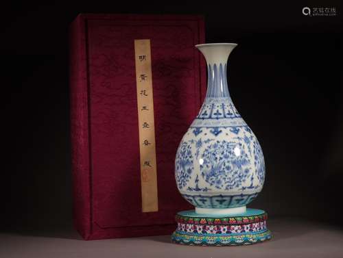 Blue and white chenghua, okho spring furnishing articlesSize...