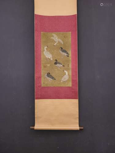 South LuZongGui silk scroll animal vertical x61 heart size 3...