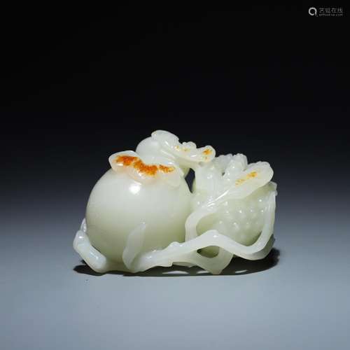 Hetian jade, live sanduo 6.3 cm long and 9.4 cm wide 5.3 cm ...